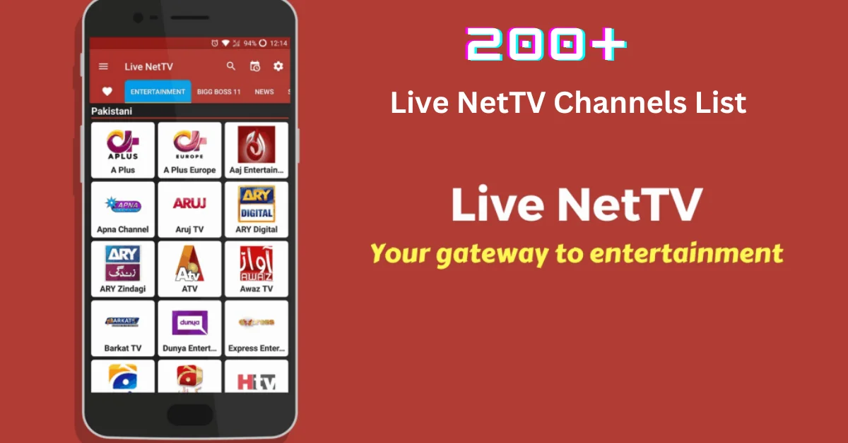 Live NetTV Channels List